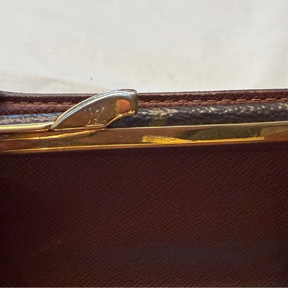Louis Vuitton Monogram Porte Monnaie Vieille Small Wallet Coin Purse Vintage - Picture 8 of 10